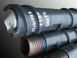 Hohlbohrschnecke OD 120 mm x ID 80 mm mit verlorenem Aludeckel
