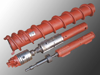 Hohlbohrschnecke OD 210 mm x ID 122 mm mit wieder gewinnbarer Bohrspitze und Fanggarnitur